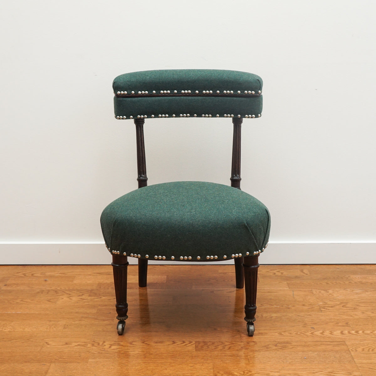 Vintage Louis XVI Style Fortuny Upholstered Armchair, U.S.A./Italy